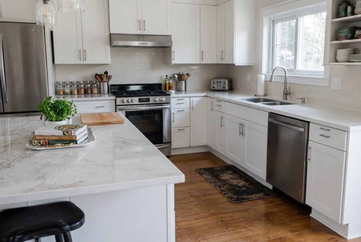 Kitchen after cleaning